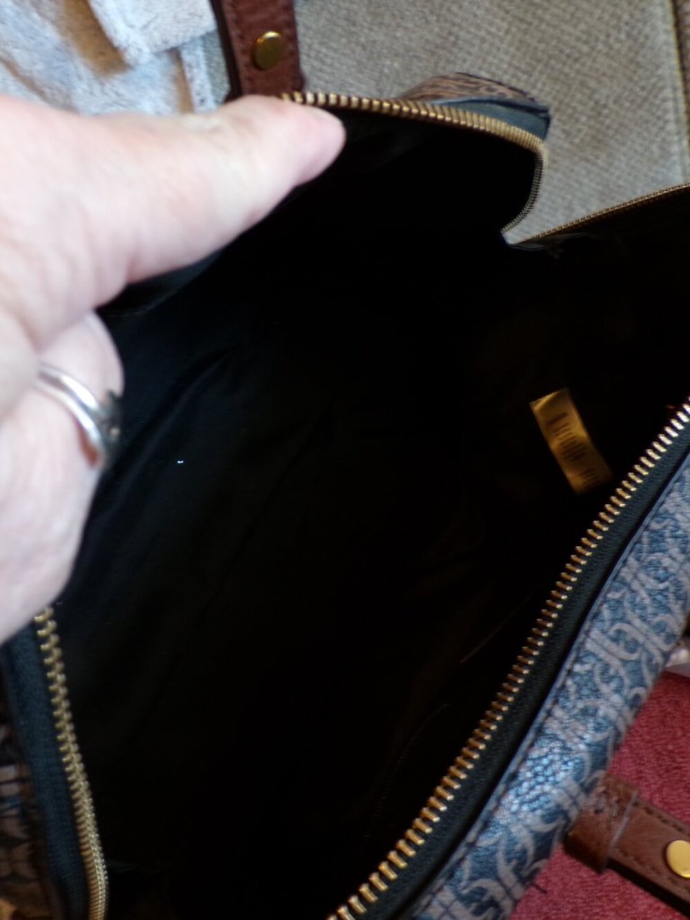 Fossil Tara Monogram Print Purse and Wallet - Picture 7 of 12